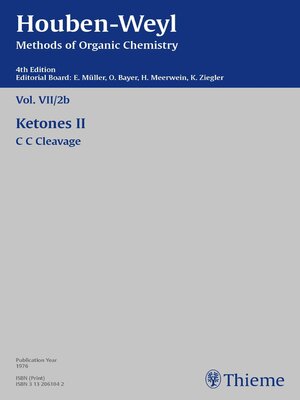 cover image of Houben-Weyl Methods of Organic Chemistry Volume VII/2b